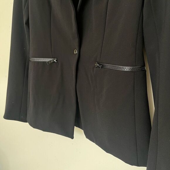 Veronica Beard Iconic Scuba Dickey Jacket 0 Extra Small Black CORE-BSS1078 $645 - Picture 5 of 11